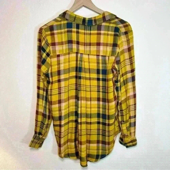 Yellow Plaid Women's Top - Picture 5 of 12